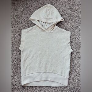 1+in the family Cream Sleeveless Hoodie size 2y (soft towel fabric feeling)